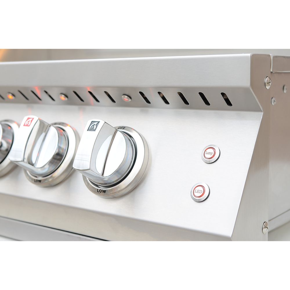 KoKoMo Grills  40”Pro 5" Burner Built in Gas Grill - Upper Livin