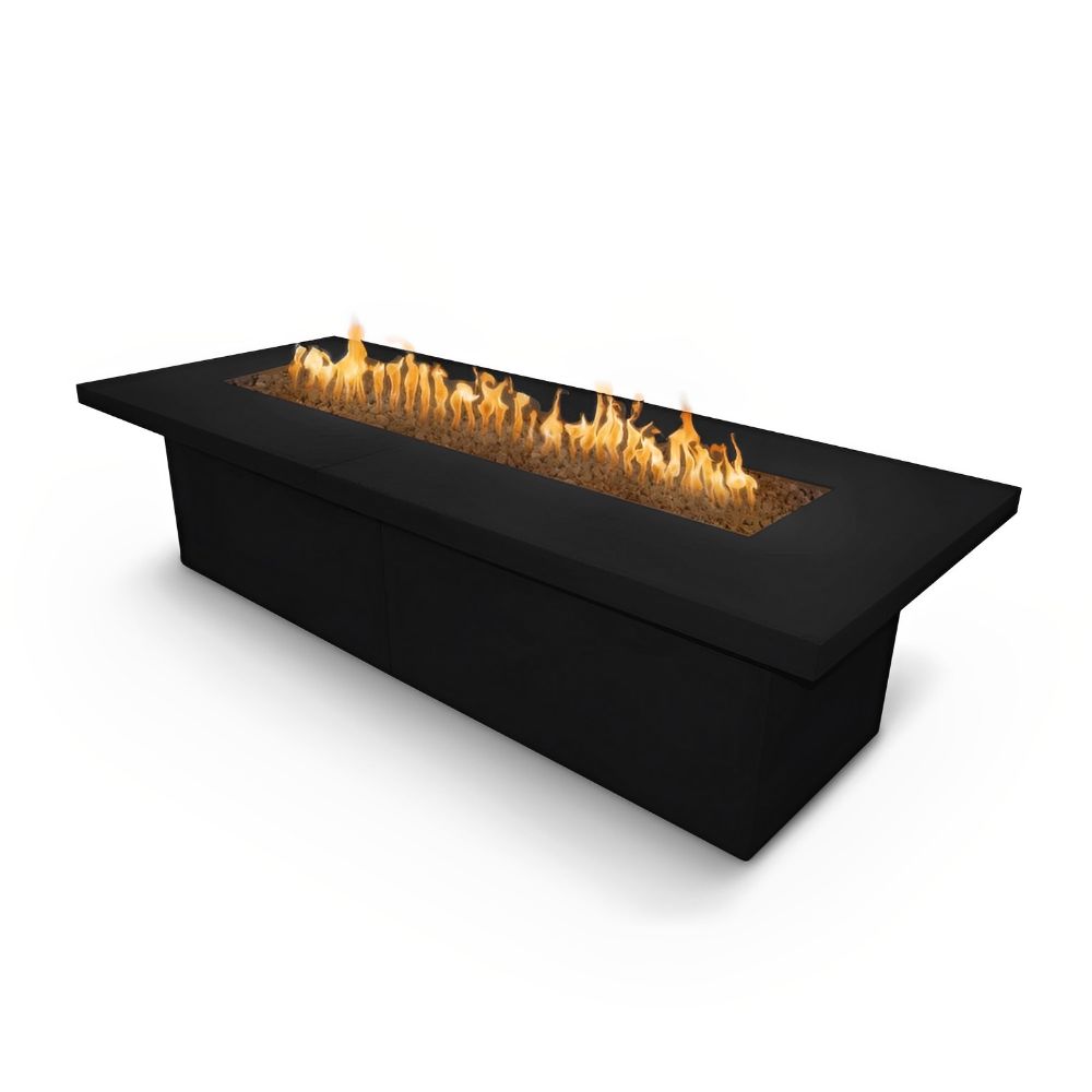The Outdoor Plus Rectangular Newport Fire Table-Upper Livin