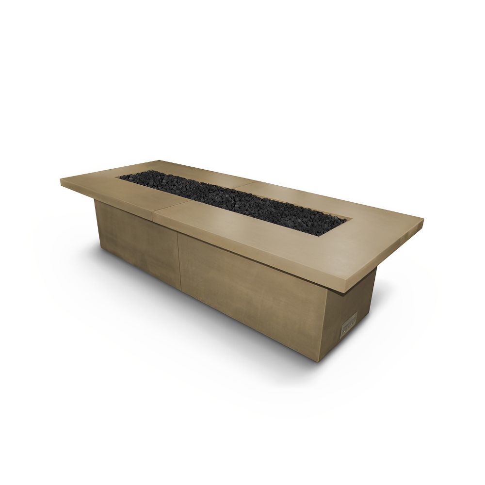 The Outdoor Plus Rectangular Newport Fire Table-Upper Livin