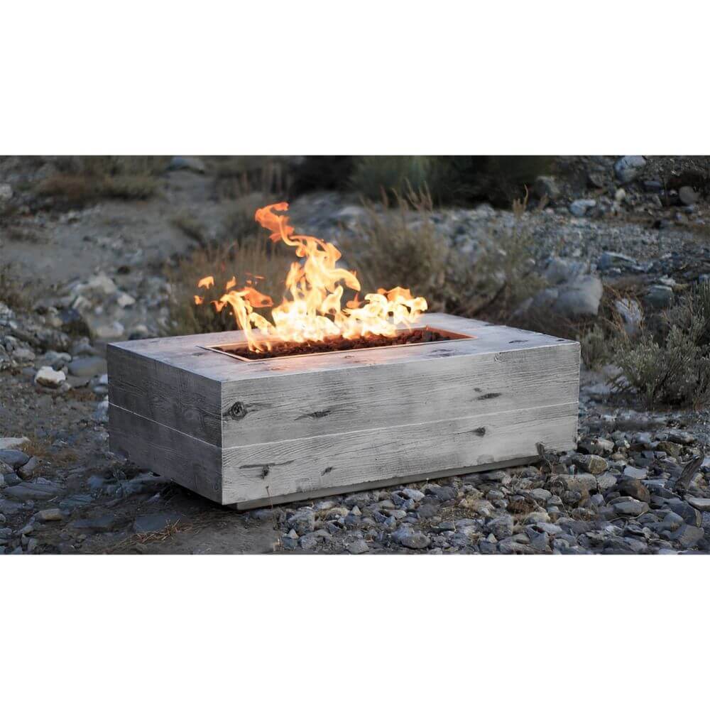 The Outdoor Plus Coronado Wood Grain Fire Pit-Upper Livin