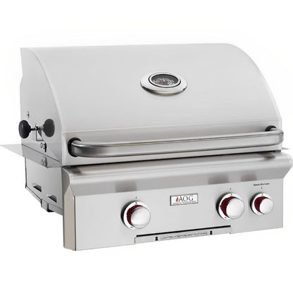 AOG 24-Inch T-Series 2-Burner Built-In Propane Gas Grill With Rotisserie - Upper Livin 