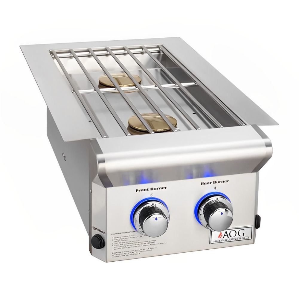 AOG Natural Gas Drop-In Double Side Burner for L-Series Grill - Upper Livin
