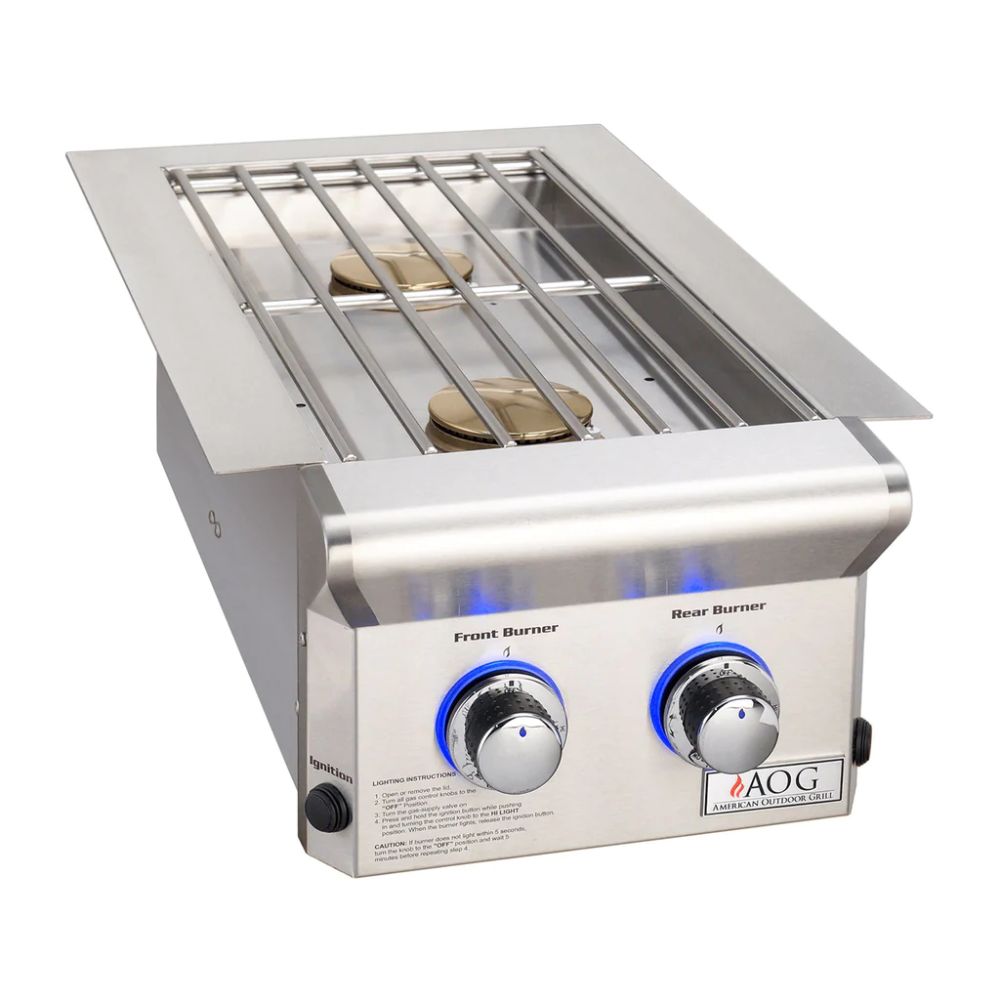 American Outdoor Grill L-Series Drop-In Natural Gas Double Side Burner - Upper Livin