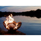 Fire Pit Art Barefoot Beach 41" Handcrafted Carbon Steel Gas Fire Pit - Upper Livin