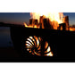 Fire Pit Art 36" Beachcomber Handcrafted Carbon Steel Gas Fire Pit - Upper Livin