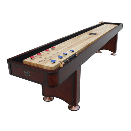 Playcraft Georgetown Shuffleboard Table with Playing Accessories - Upper Livin