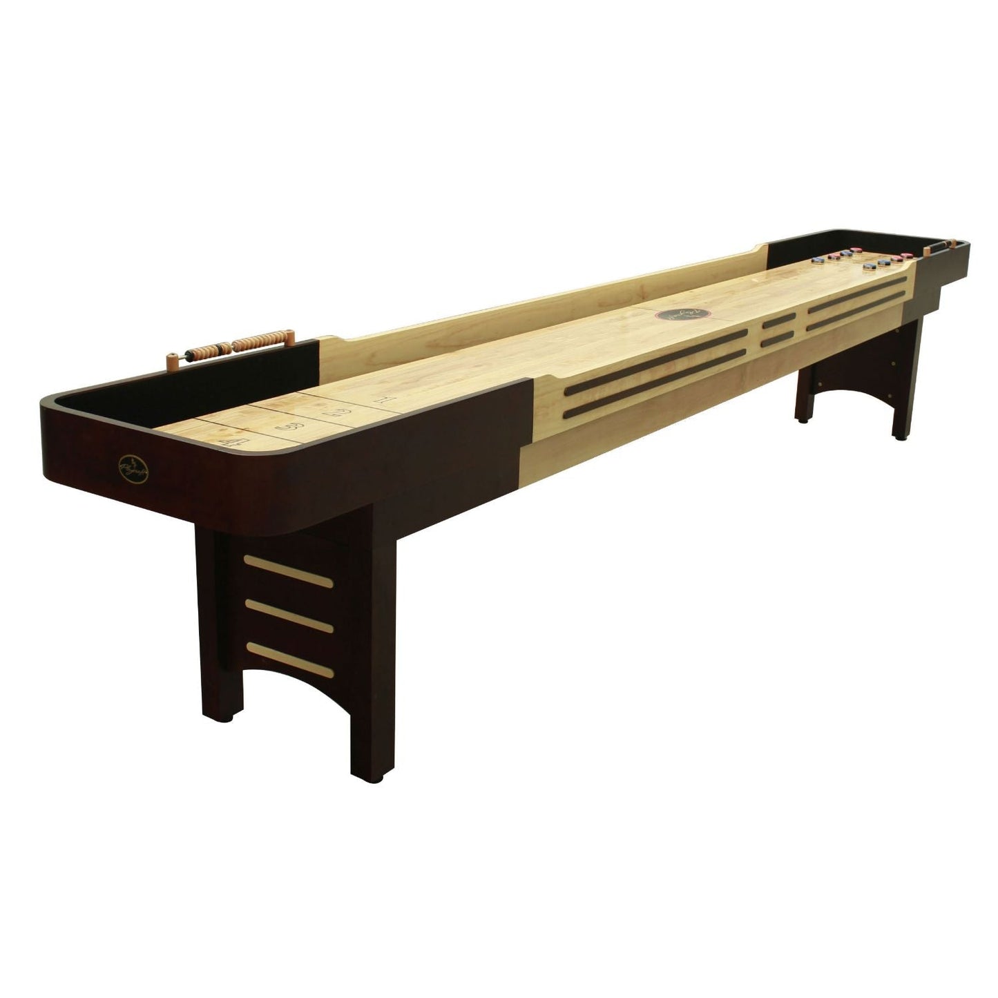Playcraft Coventry Shuffleboard Table with Playing Accessories - Upper Livin