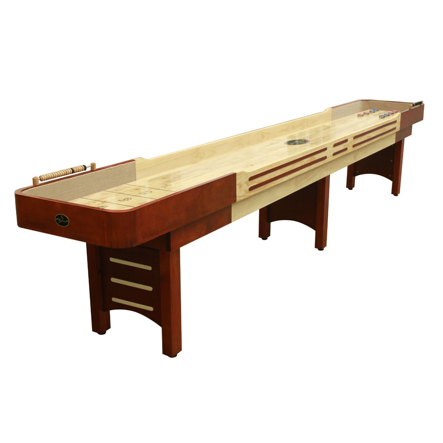 Playcraft Coventry Shuffleboard Table with Playing Accessories - Upper Livin