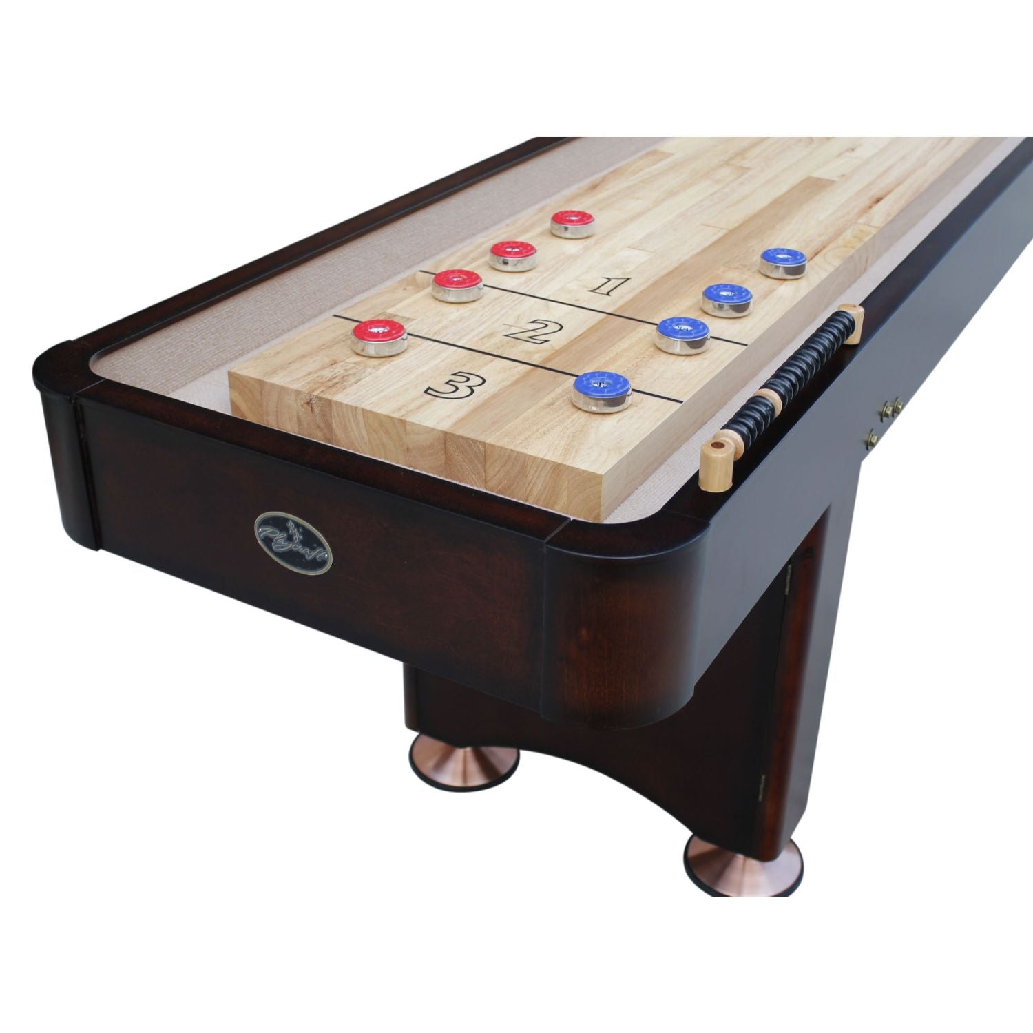Playcraft Georgetown Shuffleboard Table with Playing Accessories - Upper Livin