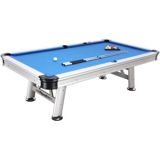 Playcraft Extera 8' Outdoor Pool Table with Playing Accessories - Upper Livin