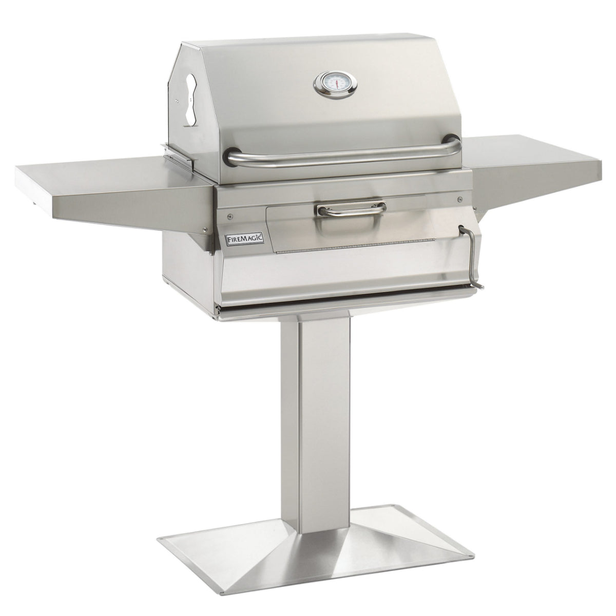 Fire Magic Legacy 24" SS Charcoal Post Mount Grill - Upper Livin