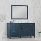 Alya Bath 60" Norwalk Single Bathroom Vanity Cabinet - Upper Livin
