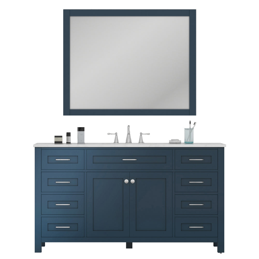 Alya Bath 60" Norwalk Single Bathroom Vanity Cabinet - Upper Livin