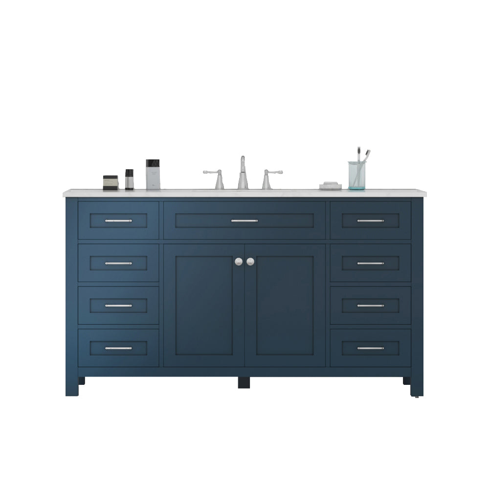 Alya Bath 60" Norwalk Single Bathroom Vanity Cabinet - Upper Livin