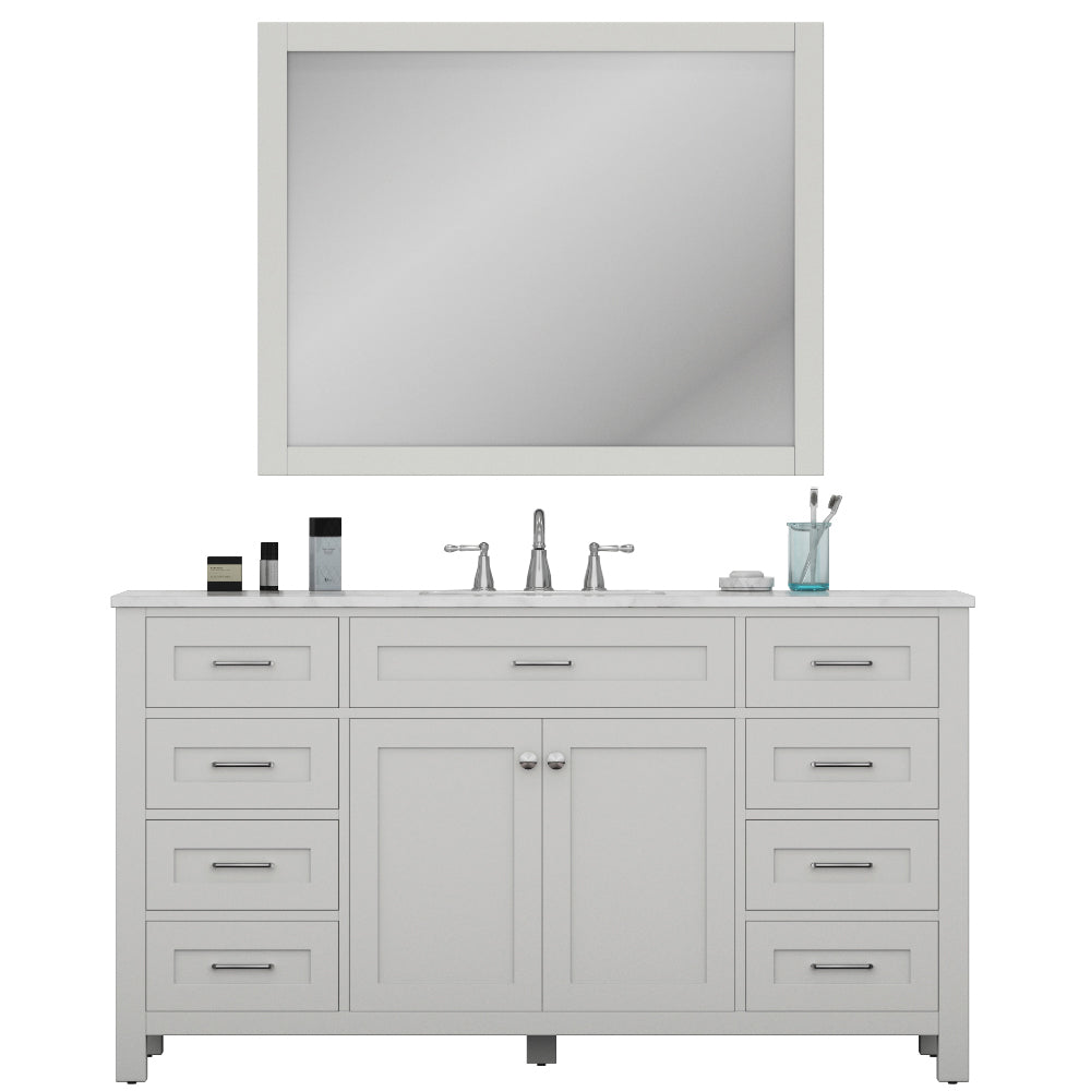 Alya Bath 60" Norwalk Single Bathroom Vanity Cabinet - Upper Livin