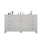 Alya Bath 60" Norwalk Single Bathroom Vanity Cabinet - Upper Livin