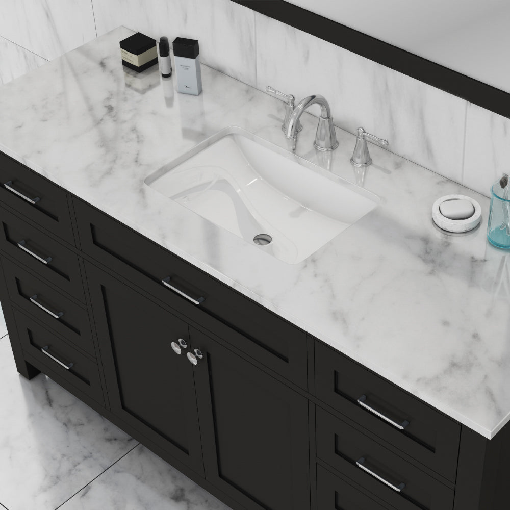 Alya Bath 60" Norwalk Single Bathroom Vanity Cabinet - Upper Livin