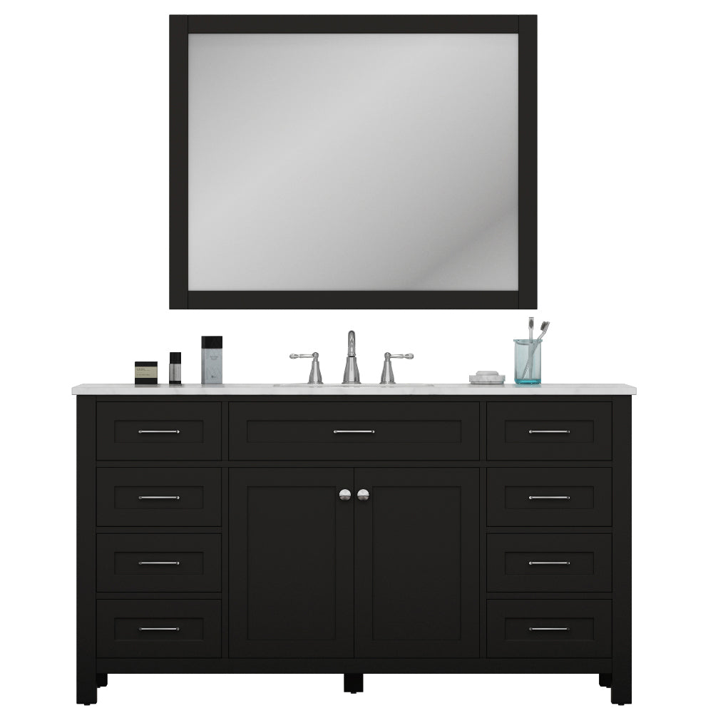 Alya Bath 60" Norwalk Single Bathroom Vanity Cabinet - Upper Livin