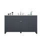 Alya Bath 60" Norwalk Single Bathroom Vanity Cabinet - Upper Livin