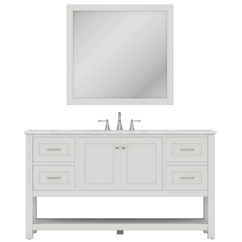 Alya Bath 60" Wilmington Single Bathroom Vanity Cabinet - Upper Livin