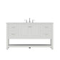 Alya Bath 60" Wilmington Single Bathroom Vanity Cabinet - Upper Livin