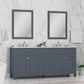 Alya Bath 72" Norwalk Double Bathroom Vanity Cabinet - Upper Livin