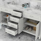 Alya Bath 72" Norwalk White Double Bathroom Vanity Cabinet - Upper Livin