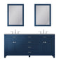 Alya Bath 72" Norwalk White Double Bathroom Vanity Cabinet - Upper Livin