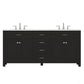 Alya Bath 72" Norwalk White Double Bathroom Vanity Cabinet - Upper Livin