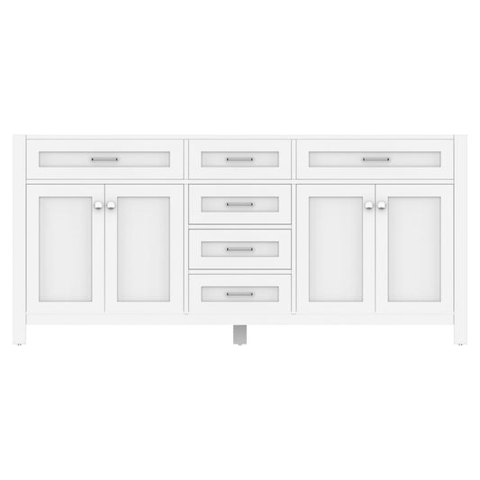 Alya Bath 72" Norwalk Double Bathroom Vanity With No Top - Upper Livin