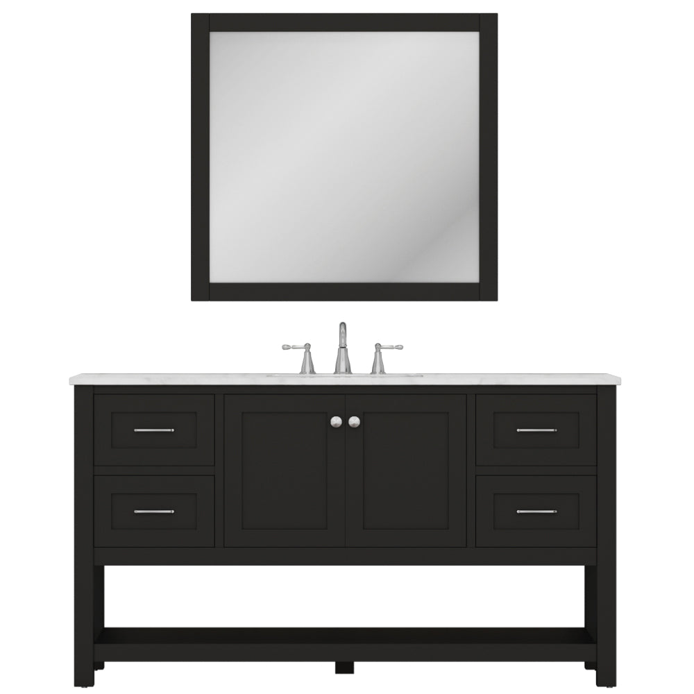 Alya Bath 60" Wilmington Single Bathroom Vanity Cabinet - Upper Livin