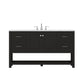 Alya Bath 60" Wilmington Single Bathroom Vanity Cabinet - Upper Livin