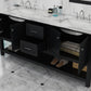 Alya Bath 72" Wilmington Double Bathroom Vanity Cabinet - Upper Livin