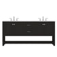 Alya Bath 72" Wilmington Double Bathroom Vanity Cabinet - Upper Livin