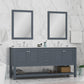Alya Bath 72" Wilmington Double Bathroom Vanity Cabinet - Upper Livin
