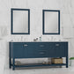 Alya Bath 72" Wilmington Double Bathroom Vanity Cabinet - Upper Livin