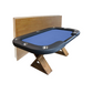 BBO Poker Tables Helmsley Poker Dining Table 8 Person with Dealer Spot - Upper Livin