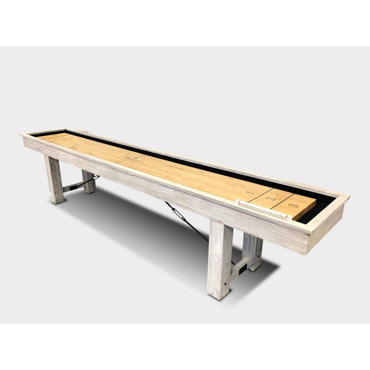 Playcraft Montauk Shuffleboard Table Weathered Whitewash - Upper Livin