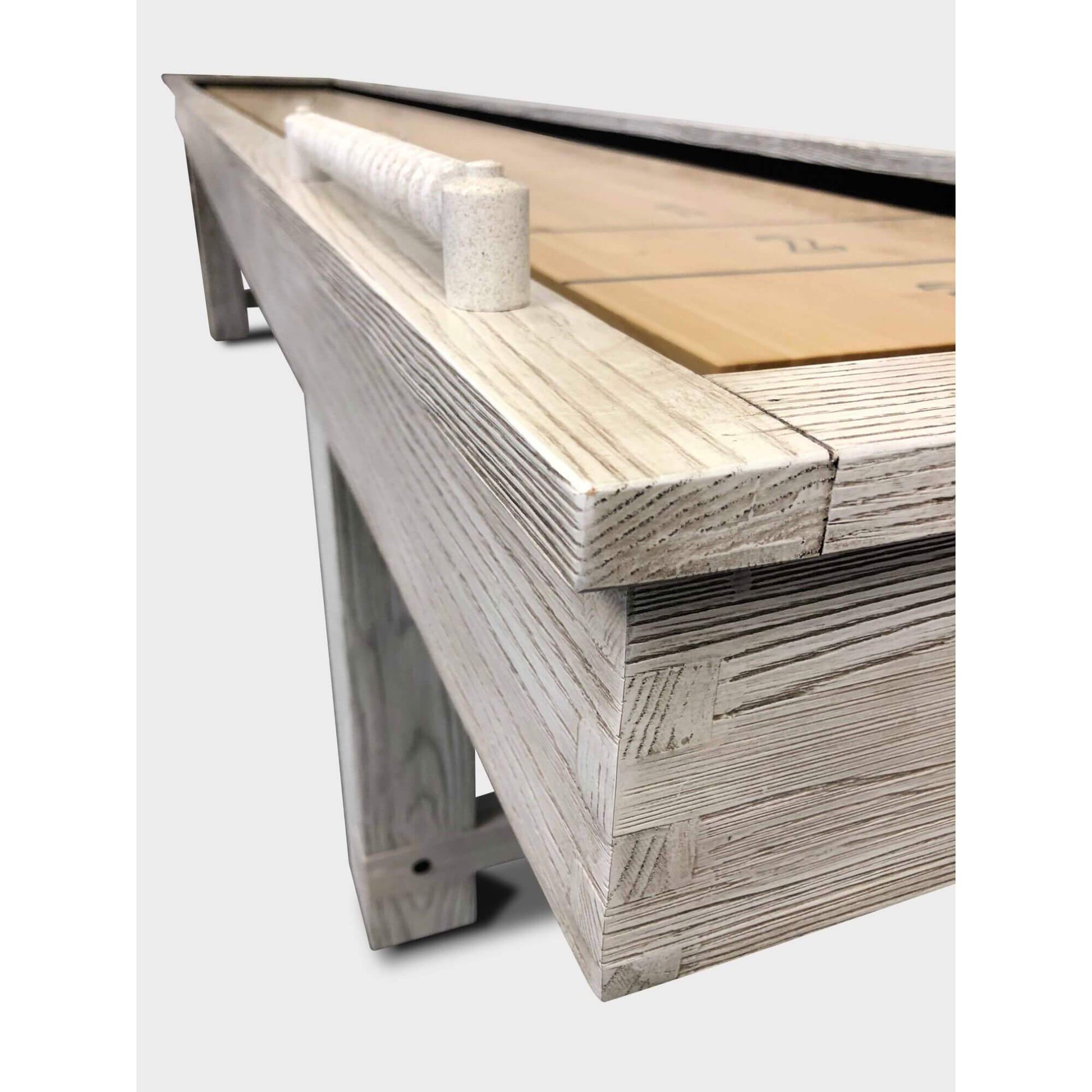 Playcraft Montauk Shuffleboard Table Weathered Whitewash - Upper Livin