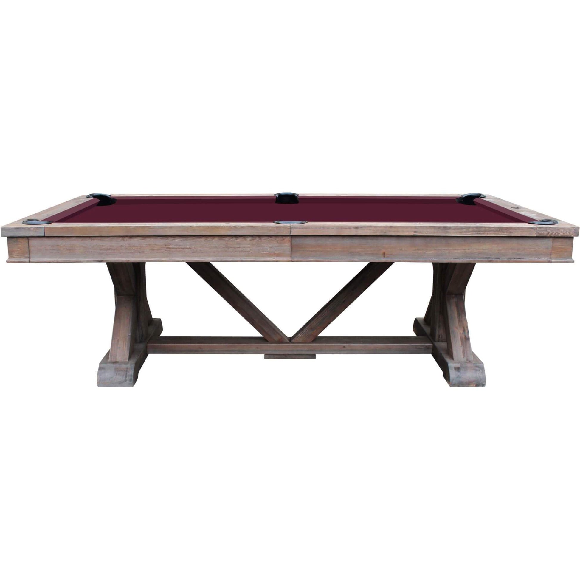 Playcraft Brazos River 8' Slate Pool Table with Optional Dining Top - Upper Livin