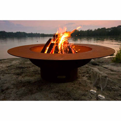 Fire Pit Art Magnum 54" Handcrafted Carbon Steel Gas Fire Pit - Upper Livin