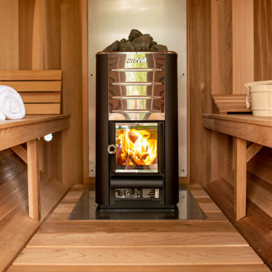 Harvia M3 Wood Burning Heater with Rocks - Upper Livin