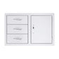 Summerset 33" Access Door and Triple Drawer Combo - Upper Livin