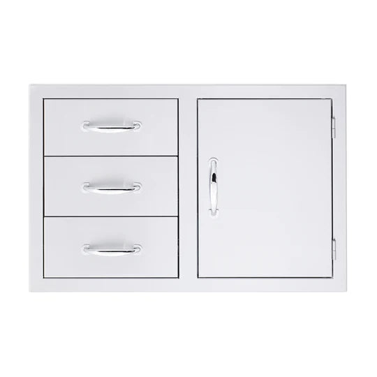 Summerset 33" Access Door and Triple Drawer Combo - Upper Livin