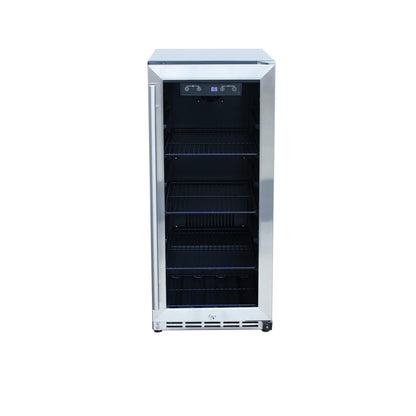Summerset 15" 3.2C Outdoor Rated Built-In Refrigerator - Upper Livin