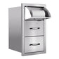 Summerset 17" Vertical 2-Drawer and Paper Towel Holder Combo - Upper Livin