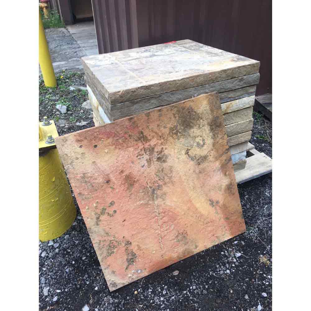 Fire Pit Art Stone Base Crab Orchard - Upper Livin
