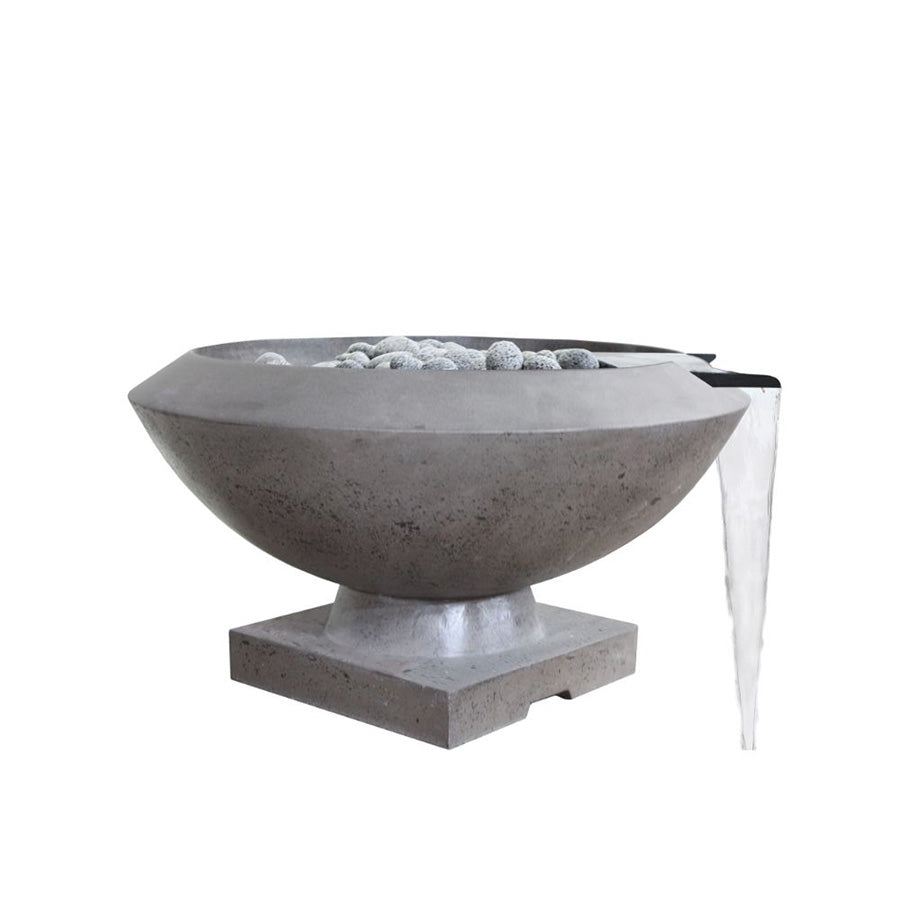 Prism Hardscapes Toscano Fire/Water Bowl with Match Lit Ignition - Upper Livin
