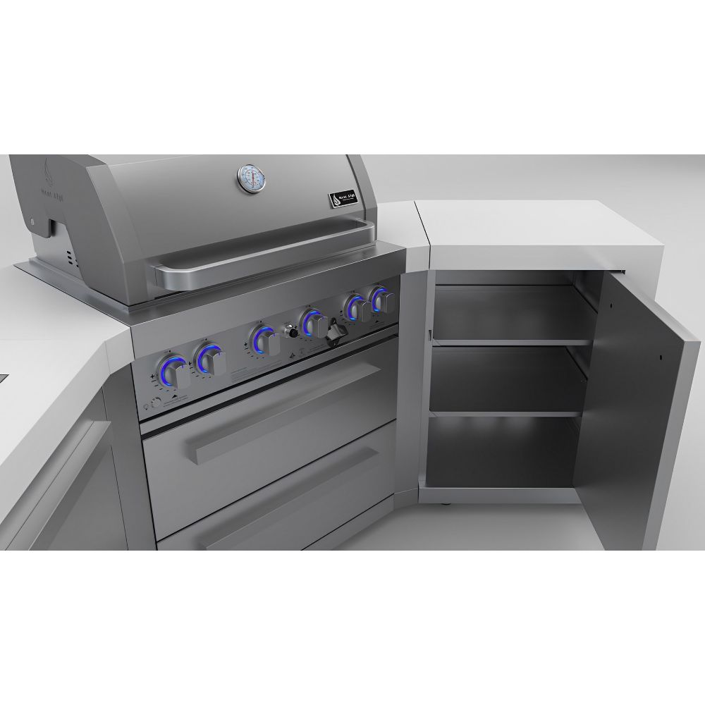 Mont Alpi 400 Deluxe Island with 45 degree corners - Upper Livin