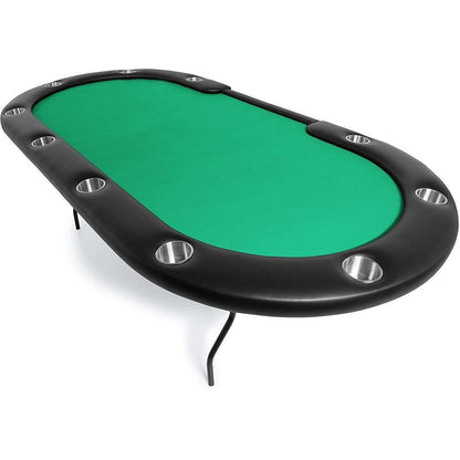 BBO Poker Tables Aces Pro Folding Poker Table 10 Person and Dealer - Upper Livin